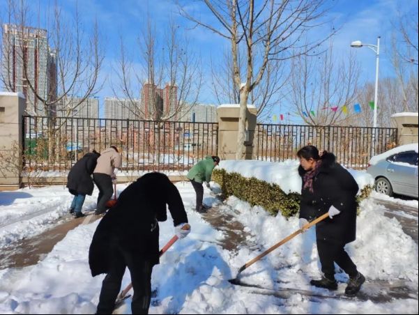 凝心聚力 扫雪护行丨世纪物业全力清扫积雪，保障客户安全出行